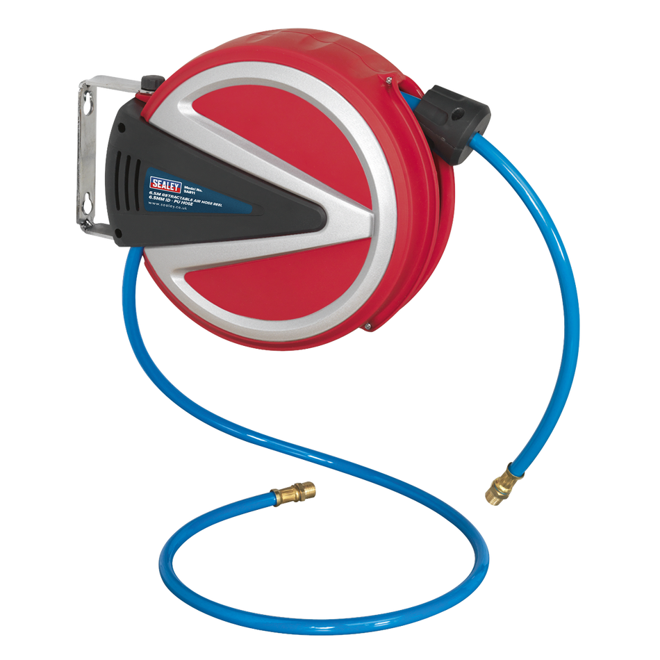 Sealey SA811 6.5m Retractable Air Hose Reel 6.5mm ID - PU Hose