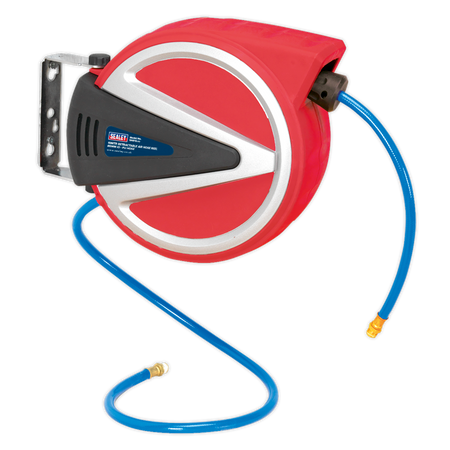 Sealey SA813 10m Retractable Air Hose Reel 8mm ID - PU Hose
