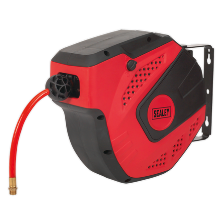 Sealey SA821 10m Auto-Rewind Control Air Hose Reel 8mm ID - PU Hose