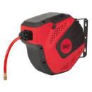 Sealey SA821 10m Auto-Rewind Control Air Hose Reel 8mm ID - PU Hose
