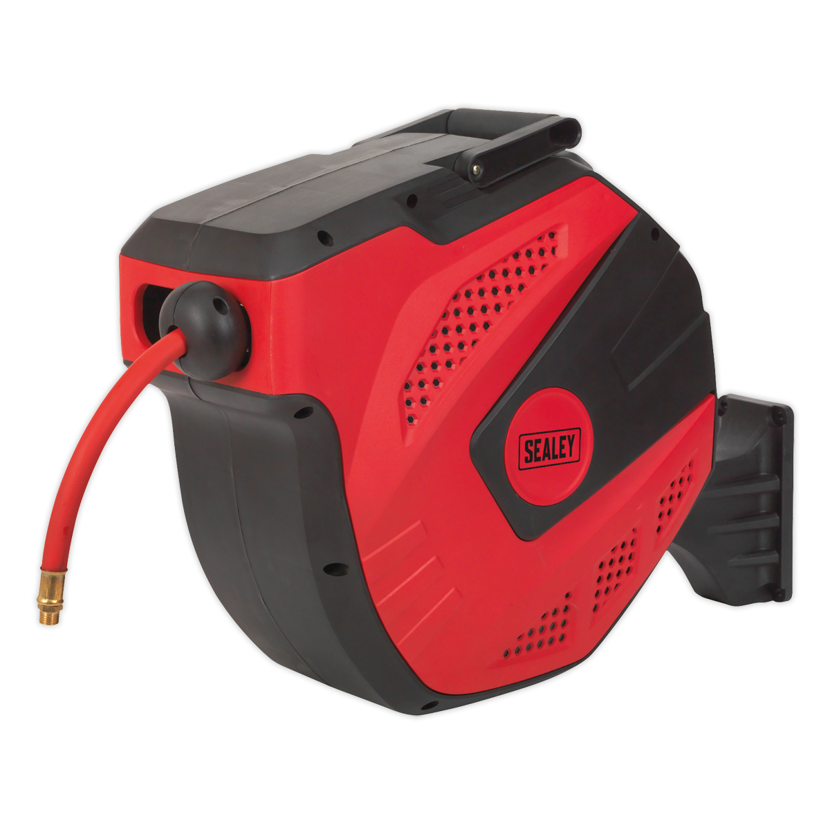 Sealey SA822 15m Auto-Rewind Control Air Hose Reel 10mm ID - Rubber Hose