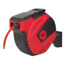 Sealey SA822 15m Auto-Rewind Control Air Hose Reel 10mm ID - Rubber Hose