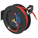 Sealey SA841 15m Retractable Air Hose Metal Reel 10mm ID Rubber Hose
