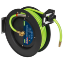 Sealey SA841HV 15m Retractable Air Hose 10mm ID High-Visibility TPR Hose