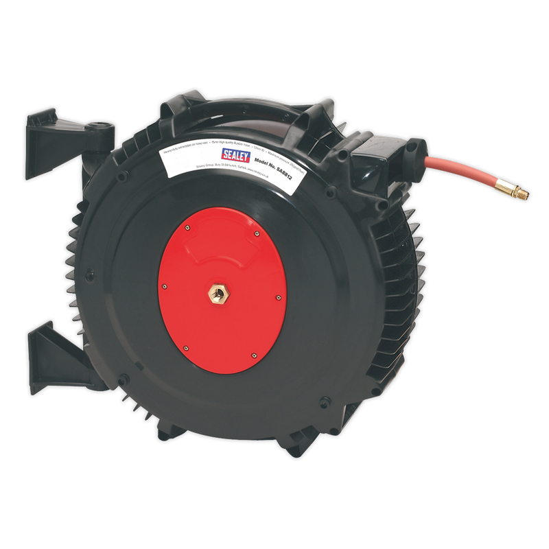 Sealey SA8812 15m Retractable Air Hose Reel 13mm ID Rubber Hose