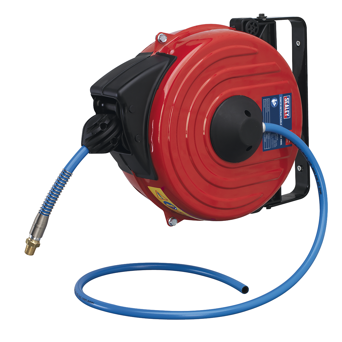 Sealey SA90 12m Retractable Air Hose Reel 8mm ID Polyurethane Hose