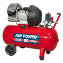 Sealey SAC05030 50L V-Twin Direct Drive Air Compressor 3hp