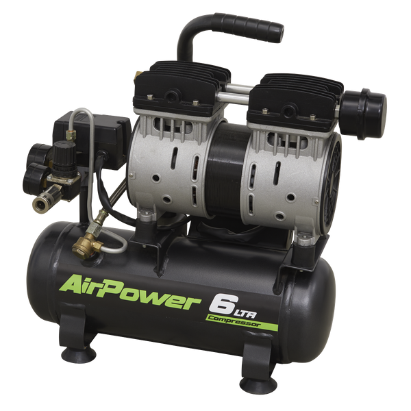 Sealey SAC0607S 6L Direct Drive Low Noise Air Compressor 0.7hp