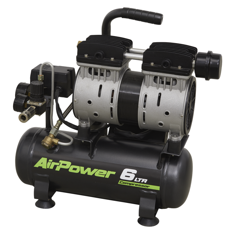 Sealey SAC0607S 6L Direct Drive Low Noise Air Compressor 0.7hp