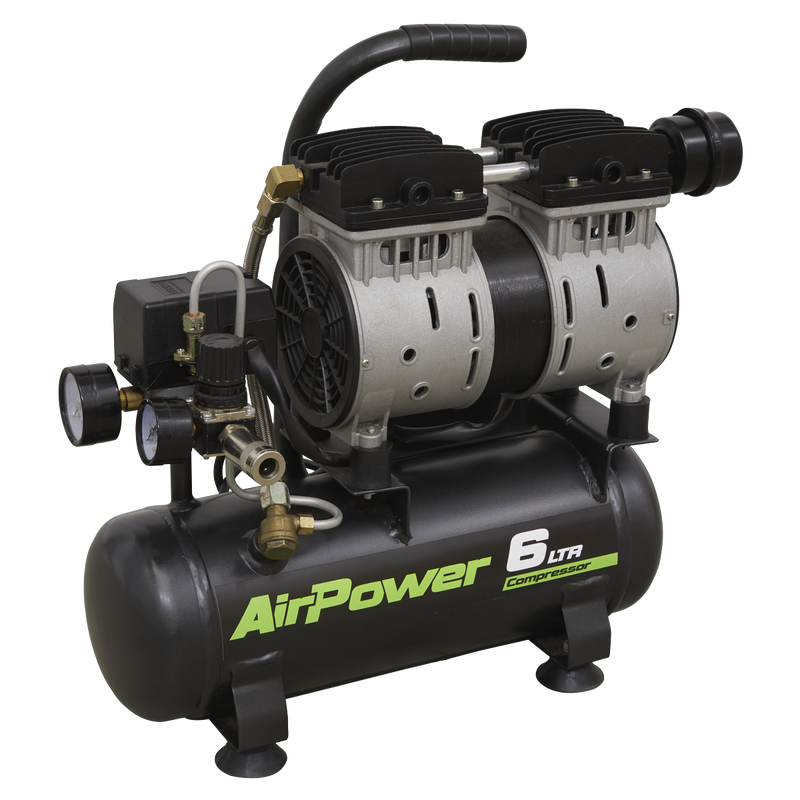 Sealey SAC0607S 6L Direct Drive Low Noise Air Compressor 0.7hp