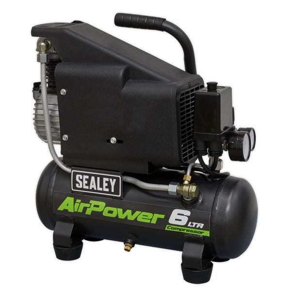 Sealey SAC0610E 6L Direct Drive Air Compressor 1hp