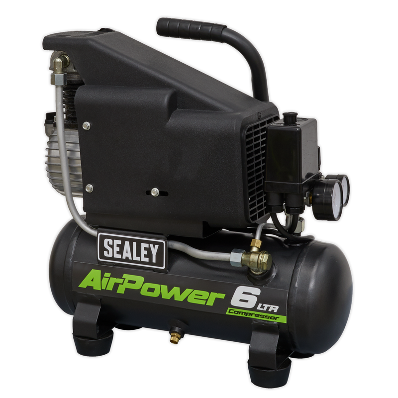Sealey SAC0610E 6L Direct Drive Air Compressor 1hp