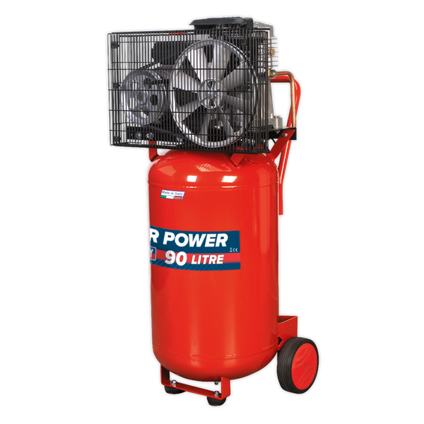 Sealey SAC1903B 90L Belt Drive Vertical Compressor 3hp