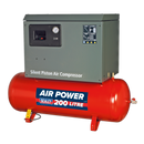 Sealey SAC2203BLN 200L Belt Drive Air Compressor 3hp with Cast Cylinders Low Noise