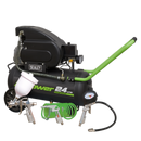 Sealey SAC2420EPK 24L Direct Drive Air Compressor 2hp with 4pc Air Accessory Kit