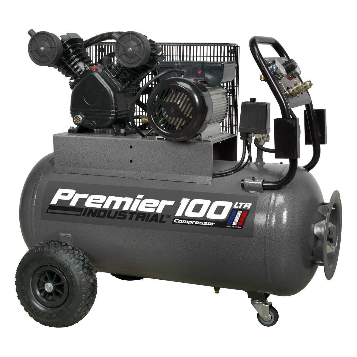 Sealey SAC3103B 100L Belt Drive Air Compressor 3hp with Front Control Panel