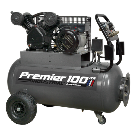 Sealey SAC3103B 100L Belt Drive Air Compressor 3hp with Front Control Panel