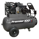 Sealey SAC3103B 100L Belt Drive Air Compressor 3hp with Front Control Panel