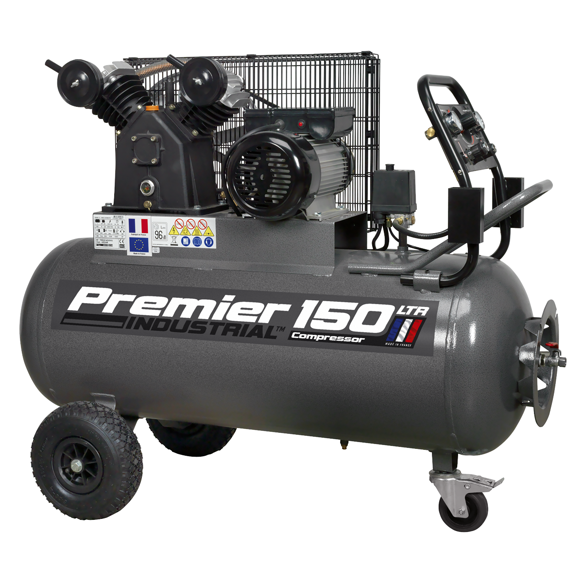 Sealey SAC3153B 150L Belt Drive Air Compressor 3hp with Front Control Panel