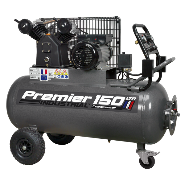 Sealey SAC3153B 150L Belt Drive Air Compressor 3hp with Front Control Panel