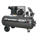 Sealey SAC3203B3PH 200L Belt Drive Air Compressor 3hp with Front Control Panel 415V 3ph