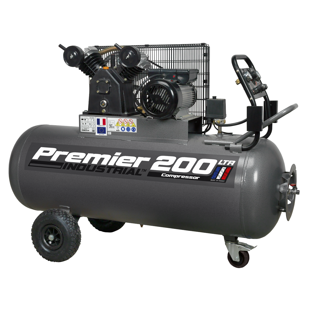 Sealey SAC3203B 200L Belt Drive Air Compressor 3hp with Front Control Panel