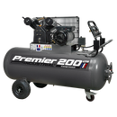 Sealey SAC3203B 200L Belt Drive Air Compressor 3hp with Front Control Panel