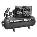 Sealey SAC32055B 200L Belt Drive Air Compressor 5.5hp 3ph