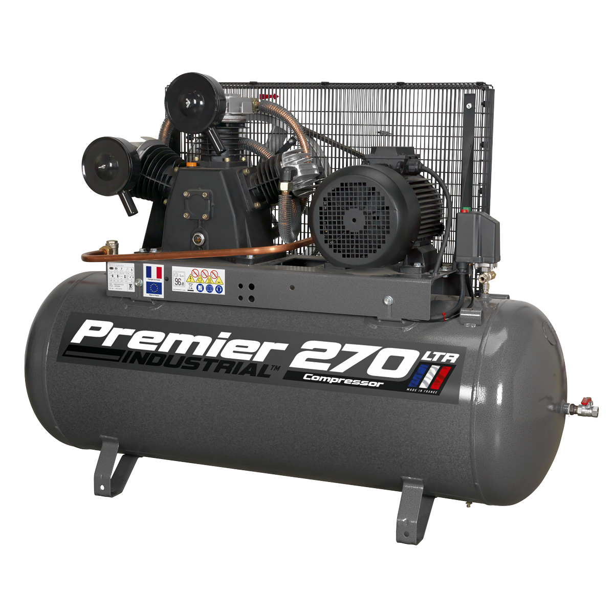 Sealey SAC32775B 270L Belt Drive Air Compressor 7.5hp 3ph