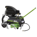 Sealey SAC5020EPK 50L Direct Drive Air Compressor 2hp with 4pc Air Accessory Kit