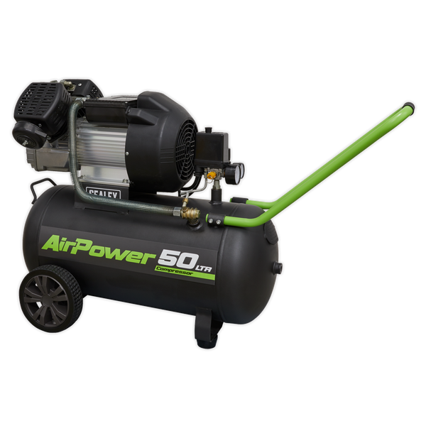 Sealey SAC5030VE 50L V-Twin Direct Drive Air Compressor 3hp