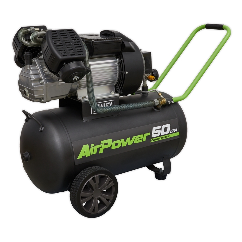 Sealey SAC5030VE 50L V-Twin Direct Drive Air Compressor 3hp