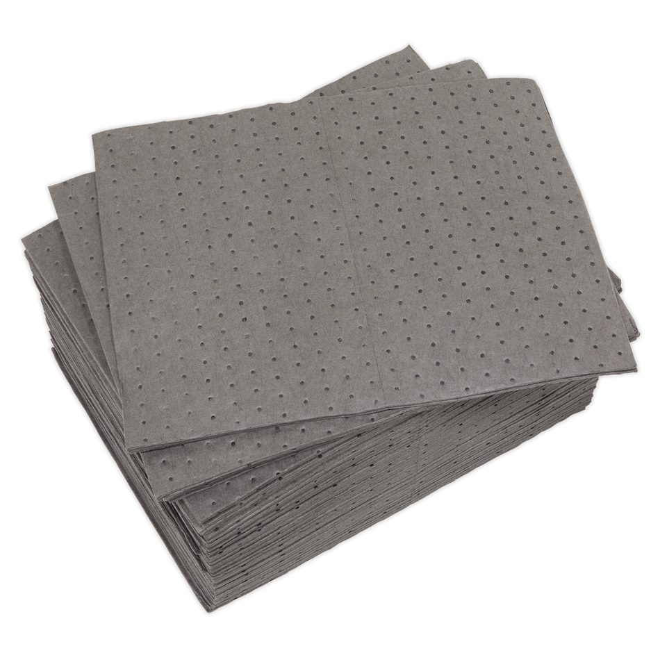 Sealey SAP01 Spill Absorbent Pads - Pack of 100