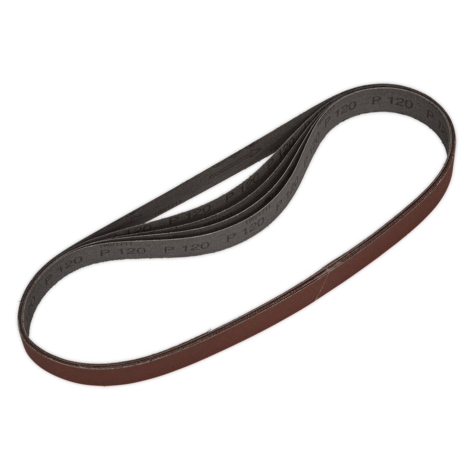 Sealey SB0019 120Grit 25 x 762mm Sanding Belt - Pack of 5