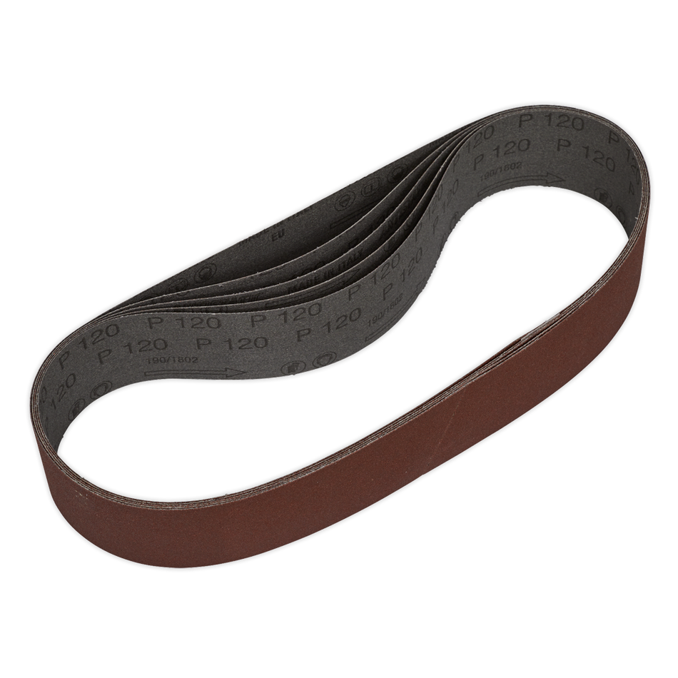 Sealey SB005 120Grit 50 x 686mm Sanding Belt - Pack of 5
