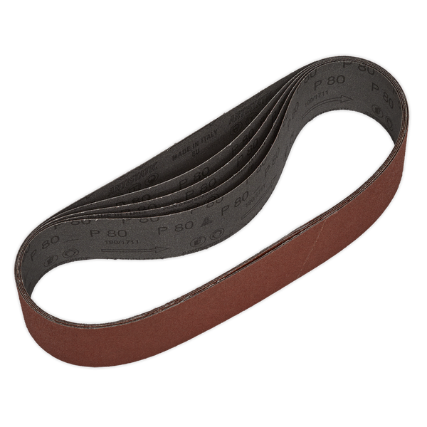 Sealey SB007 80Grit 50 x 686mm Sanding Belt - Pack of 5