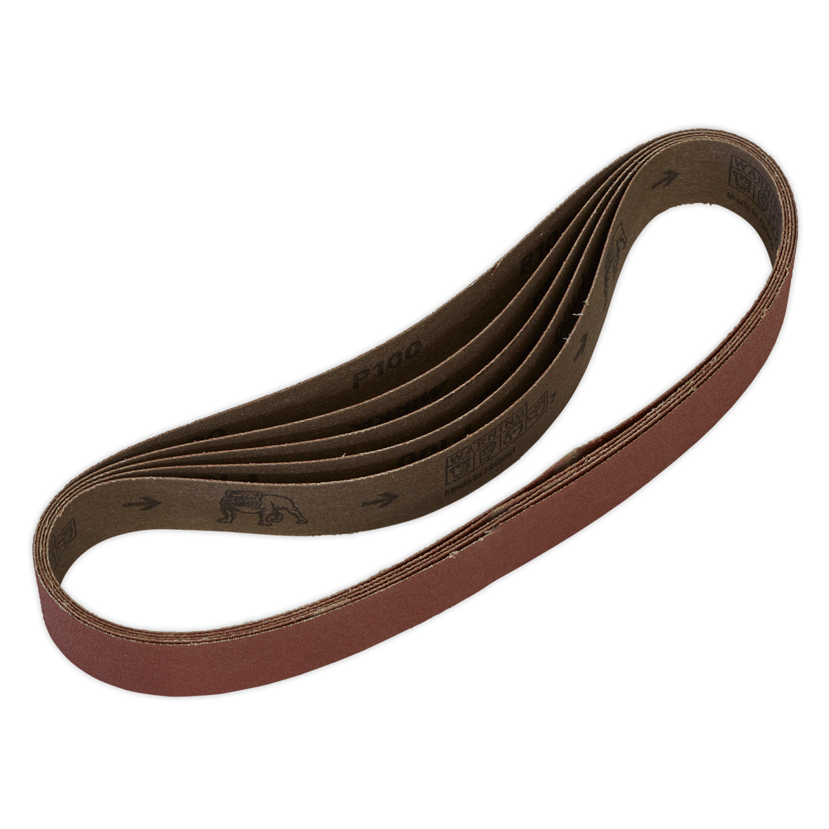 Sealey SB008 100Grit 30 x 540mm Sanding Belt - Pack of 5