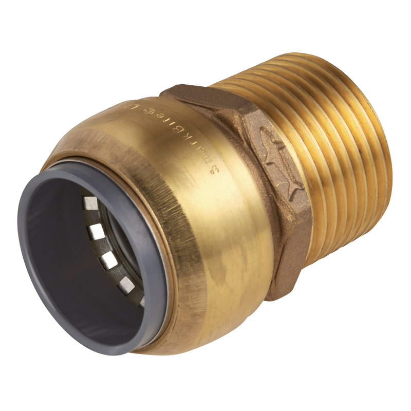 Sealey SBA22BSA 22mm x 3/4"BSPT Brass Straight Adaptor