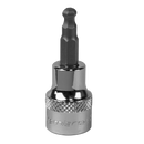 Sealey SBBH003 5mm 3/8"Sq Drive Hex Ball-End Socket Bit