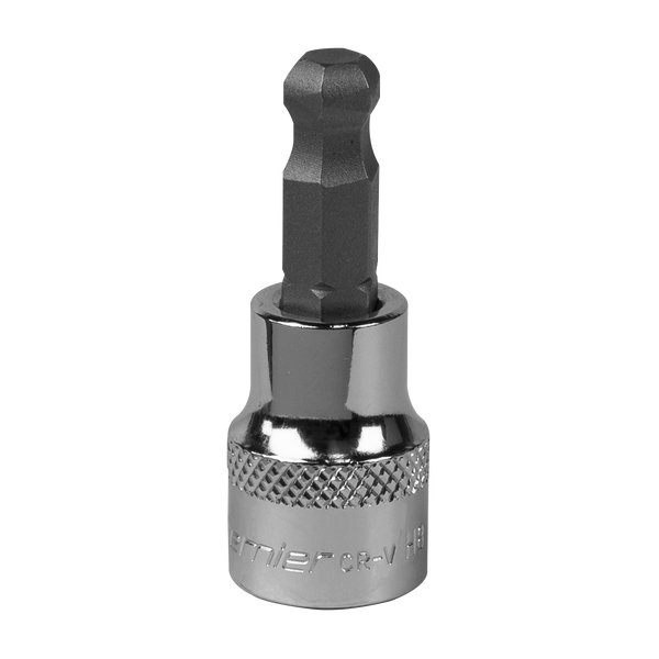 Sealey SBBH006 8mm 3/8"Sq Drive Ball-End Hex Socket Bit