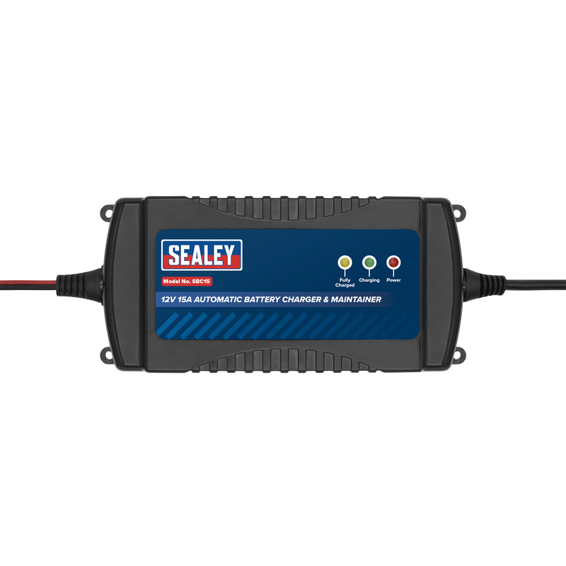 Sealey SBC15 12V 15A Automatic Battery Charger & Maintainer
