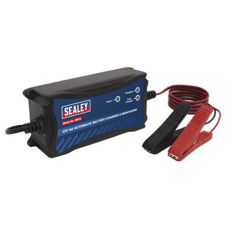 Sealey SBC4 12V 4A Automatic Battery Charger & Maintainer