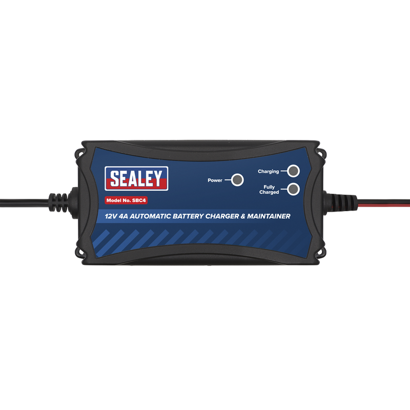 Sealey SBC4 12V 4A Automatic Battery Charger & Maintainer