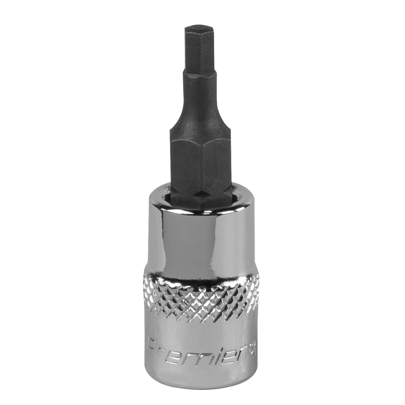 Sealey SBH001 3mm 1/4"Sq Drive Hex Socket Bit