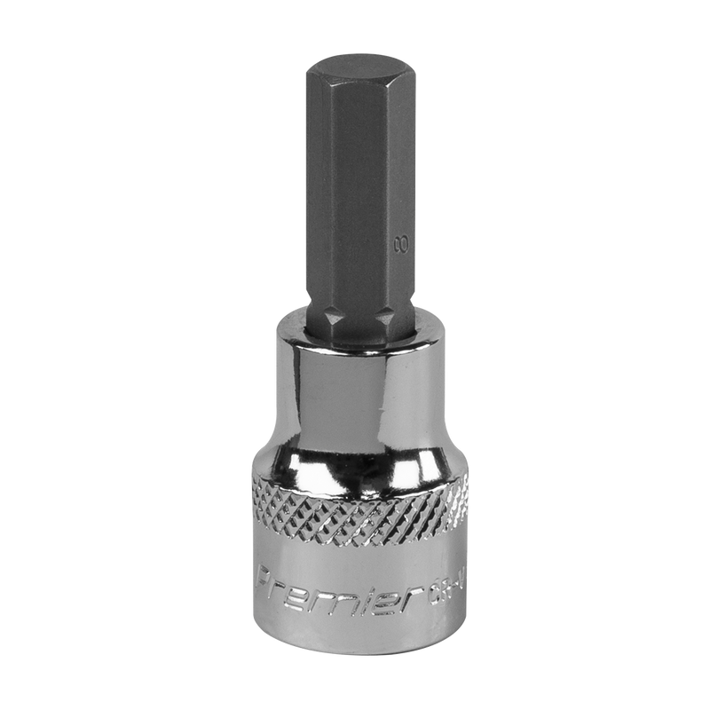 Sealey SBH011 8mm 3/8"Sq Drive Hex Socket Bit