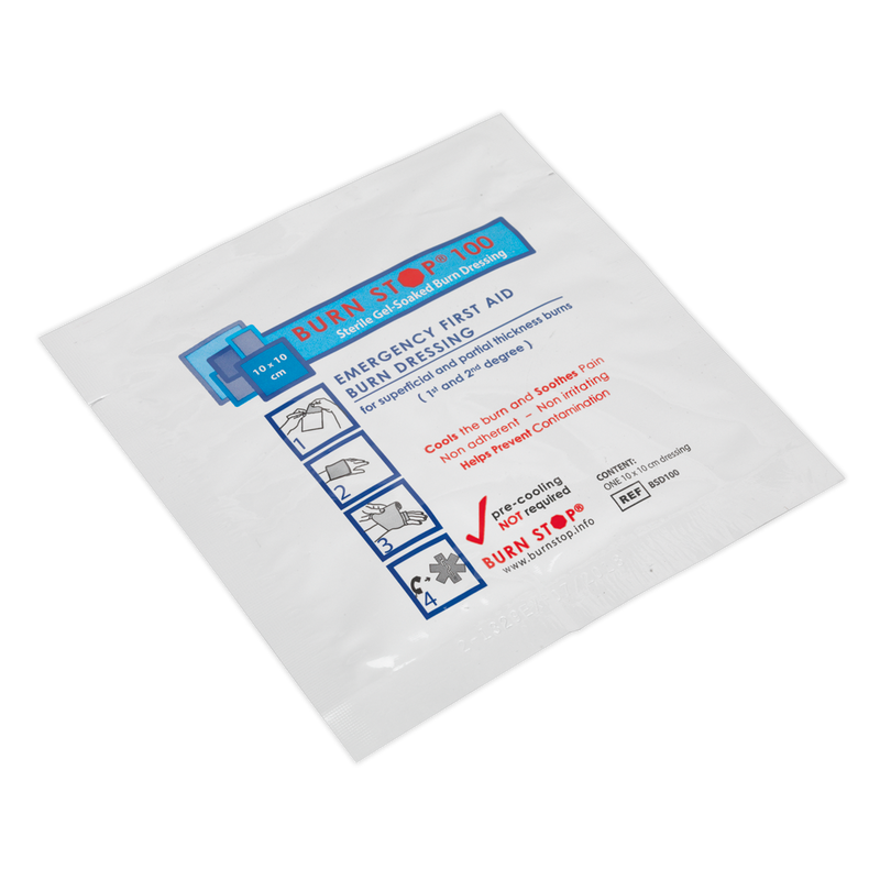 Sealey SBK10 100 x 100mm Burn Relief Dressing