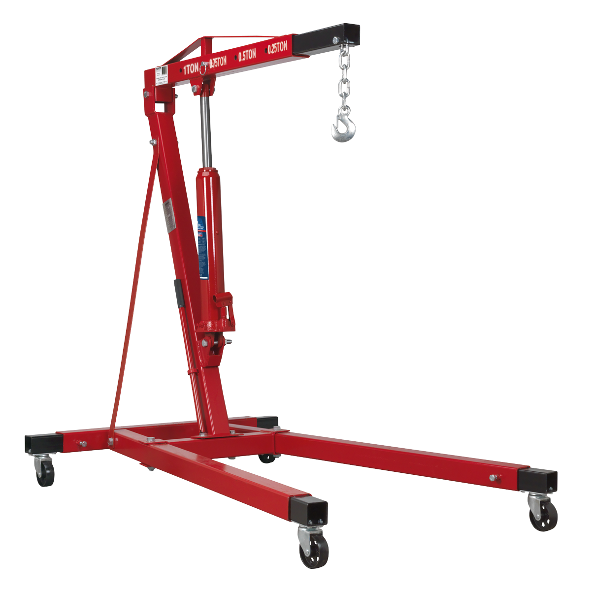 Sealey SC10LR 1tonne Long Reach Engine Crane with Extendable Legs