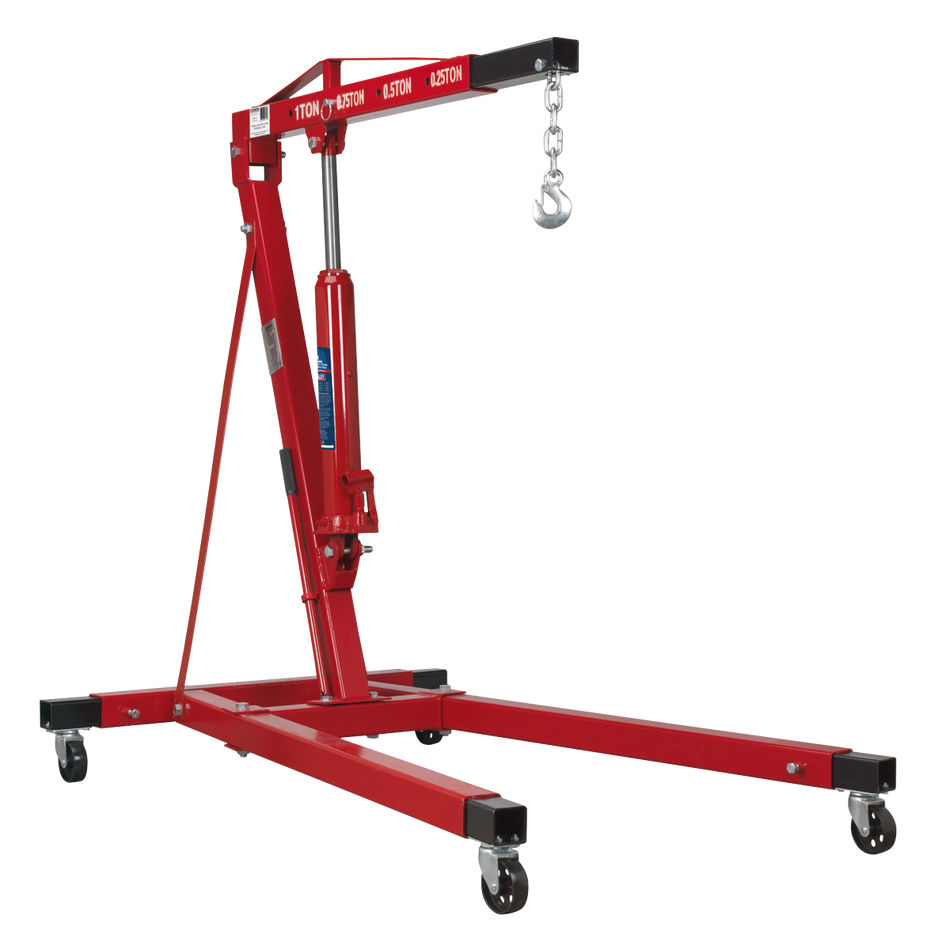 Sealey SC10LR 1tonne Long Reach Engine Crane with Extendable Legs