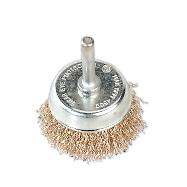 Sealey SCB50 50mm Wire Cup Brush with 6mm Shaft