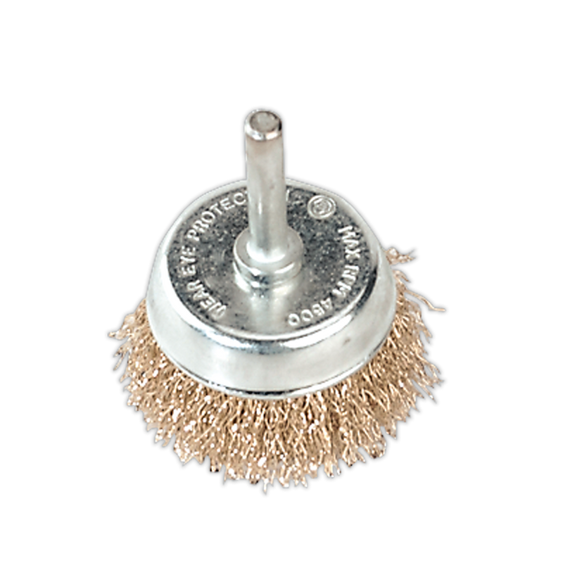 Sealey SCB50 50mm Wire Cup Brush with 6mm Shaft